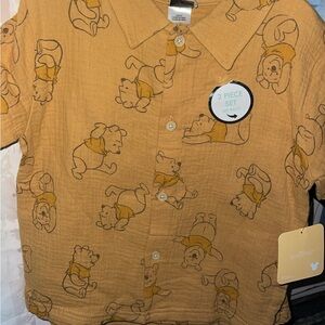 Yellow Winnie the Pooh Shirt/shorts